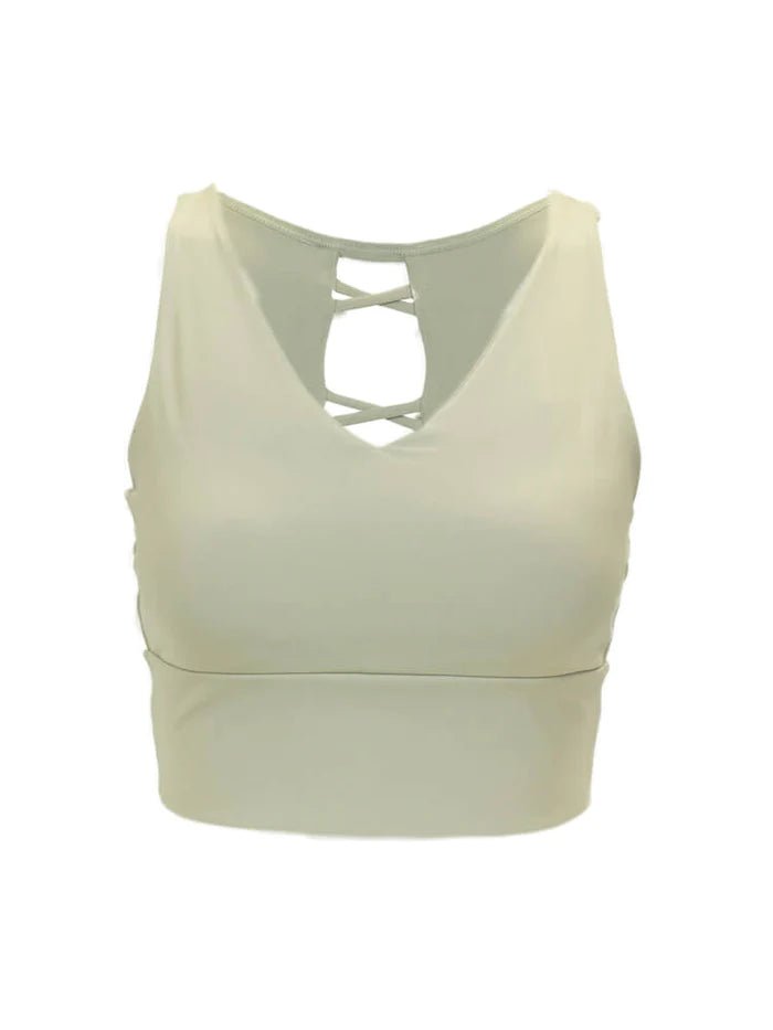 Mint Pastel Yoga Top バッククロス - zenboseineionlinestore zenboseineionlinestore