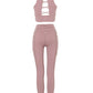 Pink Pastel Yoga Pants バッククロス - zenboseineionlinestore zenboseineionlinestore