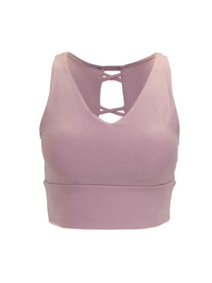 Pink Pastel Yoga Top バッククロス - zenboseineionlinestore zenboseineionlinestore